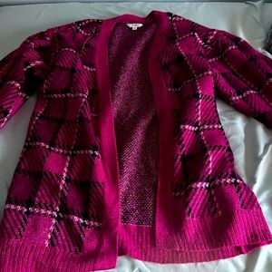 Pink cardigan